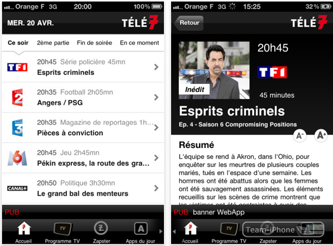 t7j sur iphone et ipad gratuitement